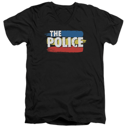 The Police Three Stripes Logo - Men's V-Neck T-Shirt Men's V-Neck T-Shirt The Police   