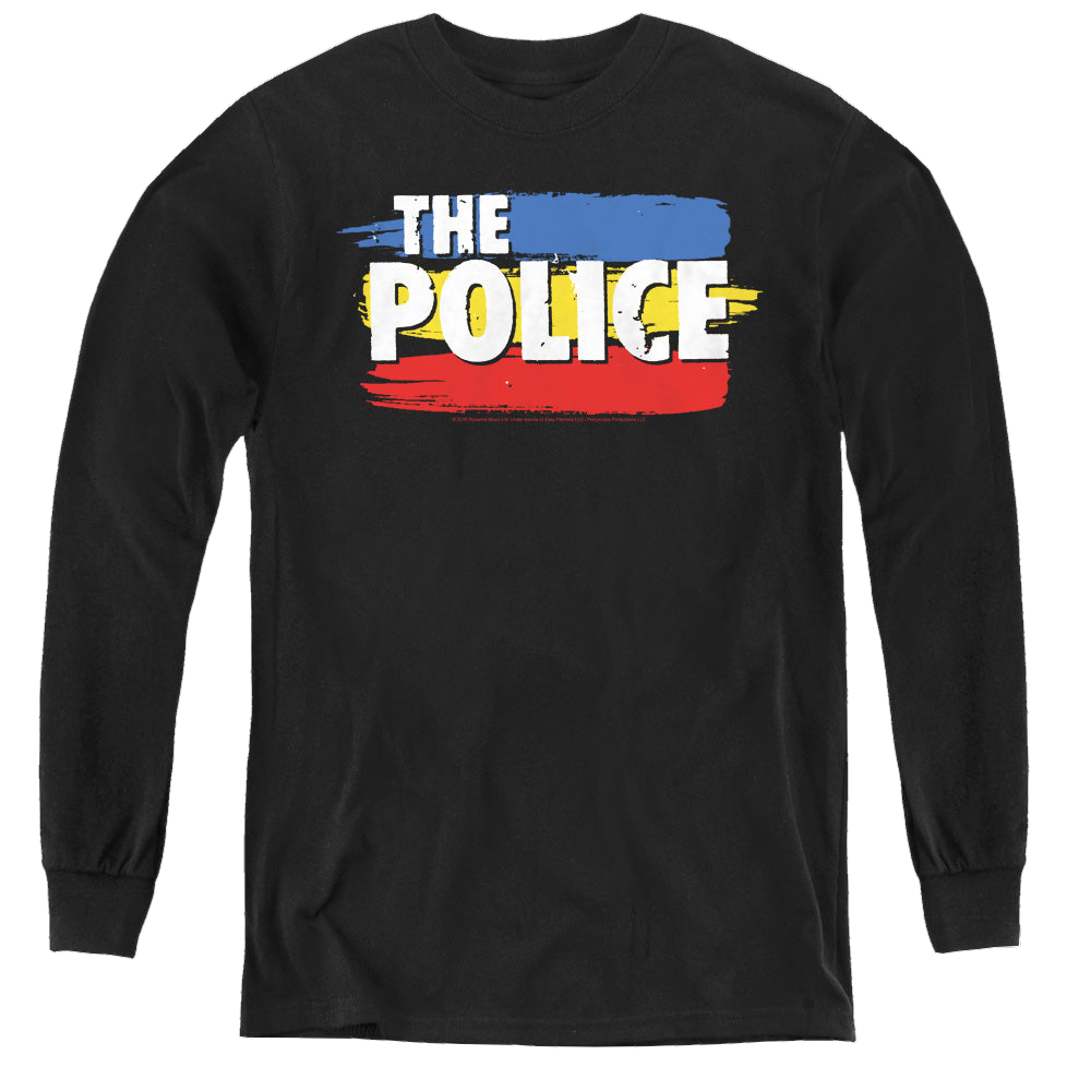 The Police Three Stripes Logo - Youth Long Sleeve T-Shirt Youth Long Sleeve T-Shirt The Police   
