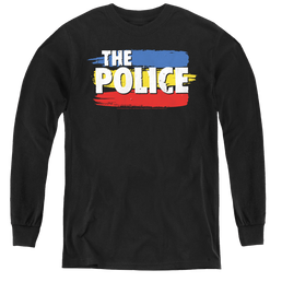 The Police Three Stripes Logo - Youth Long Sleeve T-Shirt Youth Long Sleeve T-Shirt The Police   