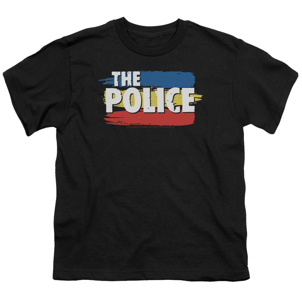 The Police Three Stripes Logo - Youth T-Shirt Youth T-Shirt (Ages 8-12) The Police   
