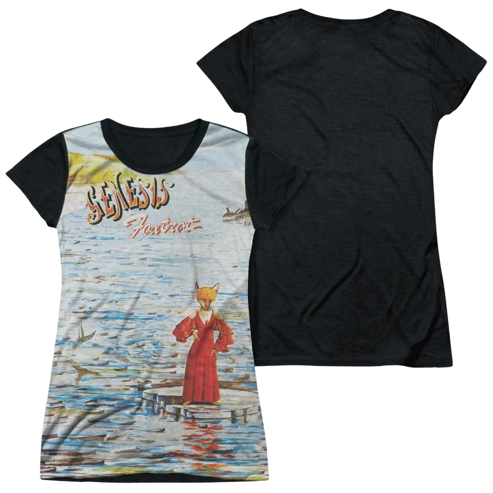 Genesis Foxtrot Cover - Juniors Black Back T-Shirt Juniors Black Back T-Shirt Genesis   