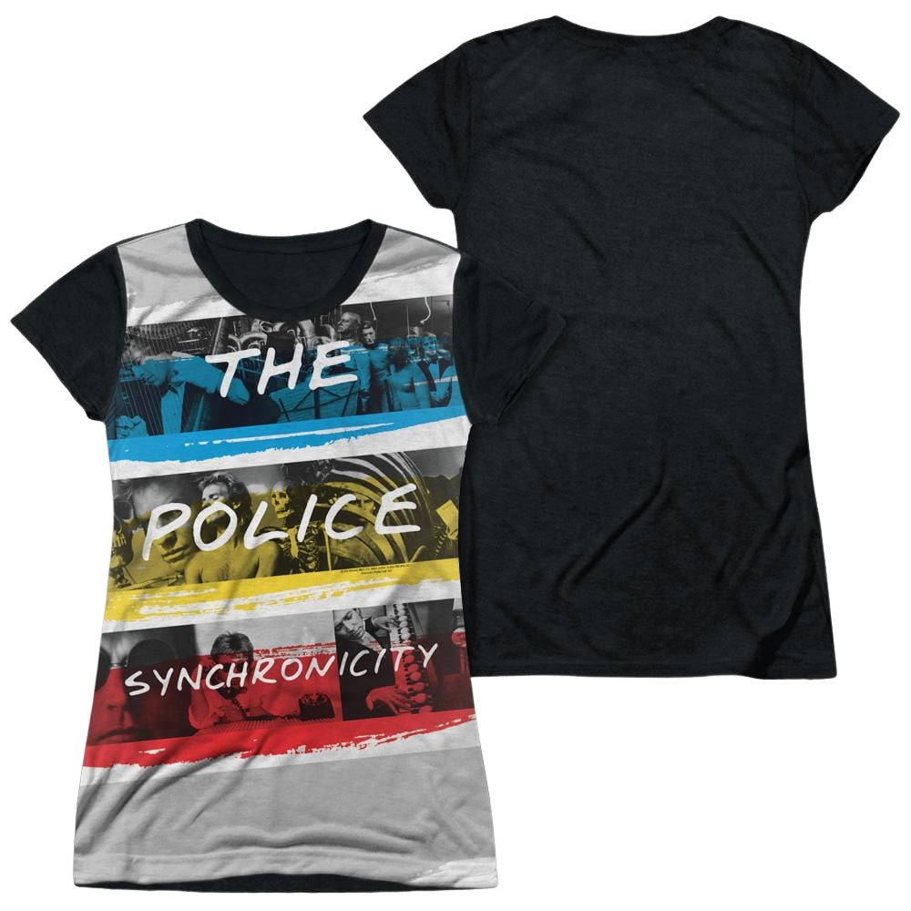 The Police Synchronicity Juniors Black Back T-Shirt Juniors Black Back T-Shirt The Police   