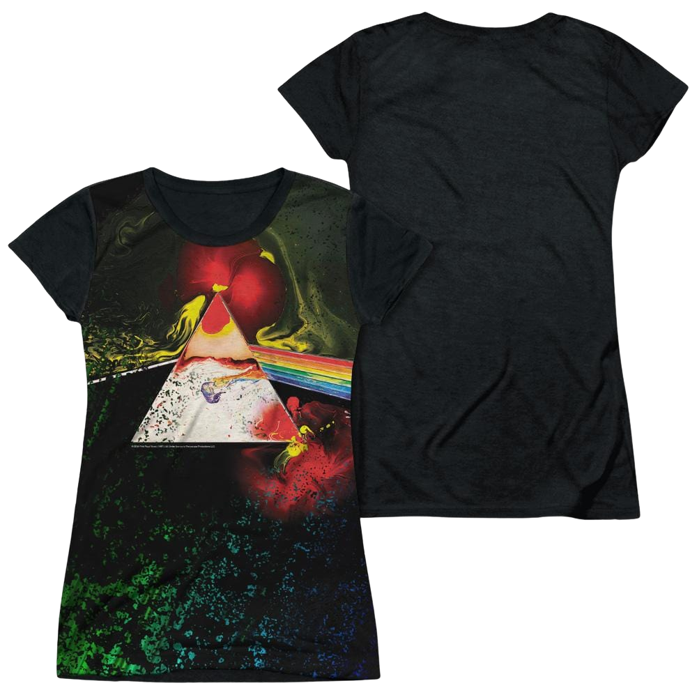 Pink Floyd Dark Side Of The Moon Juniors Black Back T-Shirt Juniors Black Back T-Shirt Pink Floyd   