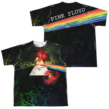 Pink Floyd Dark Side Of The Moon youth all-over print t-shirt for ages 8 to 12
