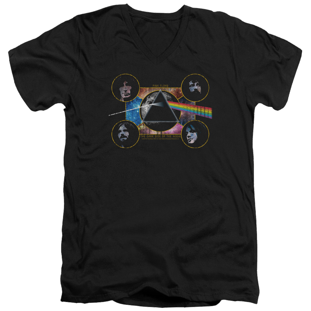 Pink Floyd Dark Side Heads Men's V-Neck T-Shirt Men's V-Neck T-Shirt Pink Floyd   