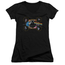 Pink Floyd Dark Side Heads Juniors V-Neck T-Shirt Juniors V-Neck T-Shirt Pink Floyd   