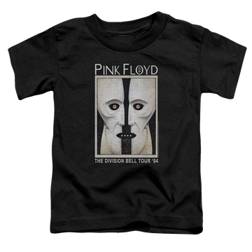 Black toddler t-shirt with Pink Floyd The Division Bell graphic