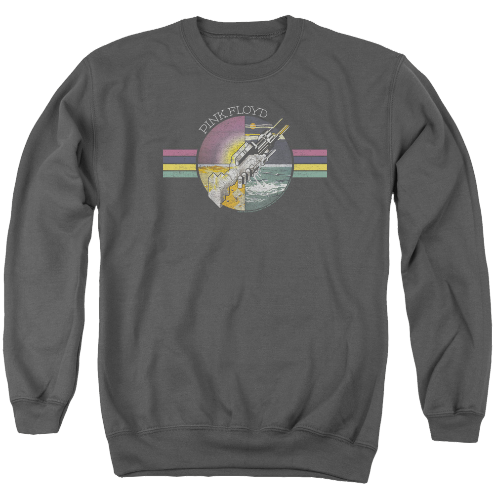 Pink Floyd Welcome To The Machine Men's Crewneck Sweatshirt Men's Crewneck Sweatshirt Pink Floyd   