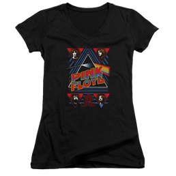 Pink Floyd Dark Side - Juniors V-Neck T-Shirt Juniors V-Neck T-Shirt Pink Floyd   