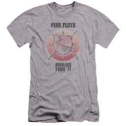 Pink Floyd Animals Tour 77 - Men's Premium Slim Fit T-Shirt Men's Premium Slim Fit T-Shirt Pink Floyd   