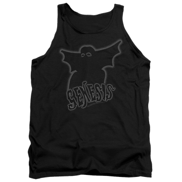 Black men's tank with Genesis Watcher Of The Skies graphic