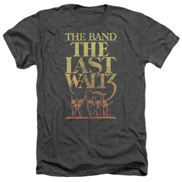Charcoal men's heather t-shirt with The Band The Last Waltz graphic