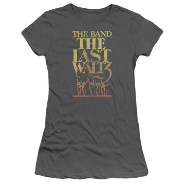 Charcoal juniors t-shirt with The Band The Last Waltz graphic