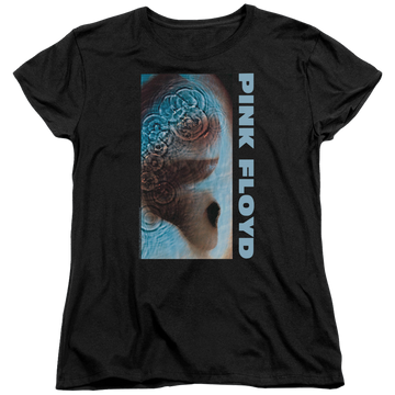 Black women's t-shirt with Pink Floyd Meddle graphic