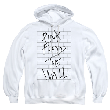 White pullover hoodie with Roger Waters The Wall 2 graphic