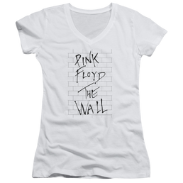 Roger Waters The Wall 2 - Juniors V-Neck T-Shirt Juniors V-Neck T-Shirt Roger Waters   