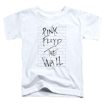 White toddler t-shirt with Roger Waters The Wall 2 graphic