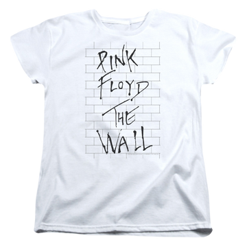 White women's t-shirt with Roger Waters The Wall 2 graphic