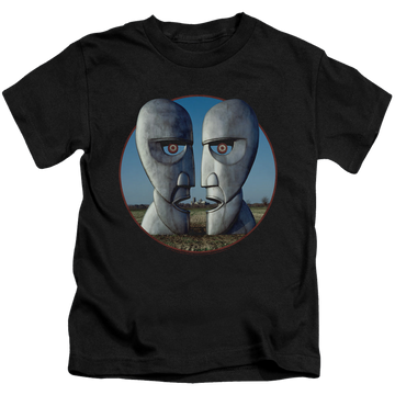 Black kid's t-shirt for ages 4 to 7 with Pink Floyd Division Bell Cover graphic