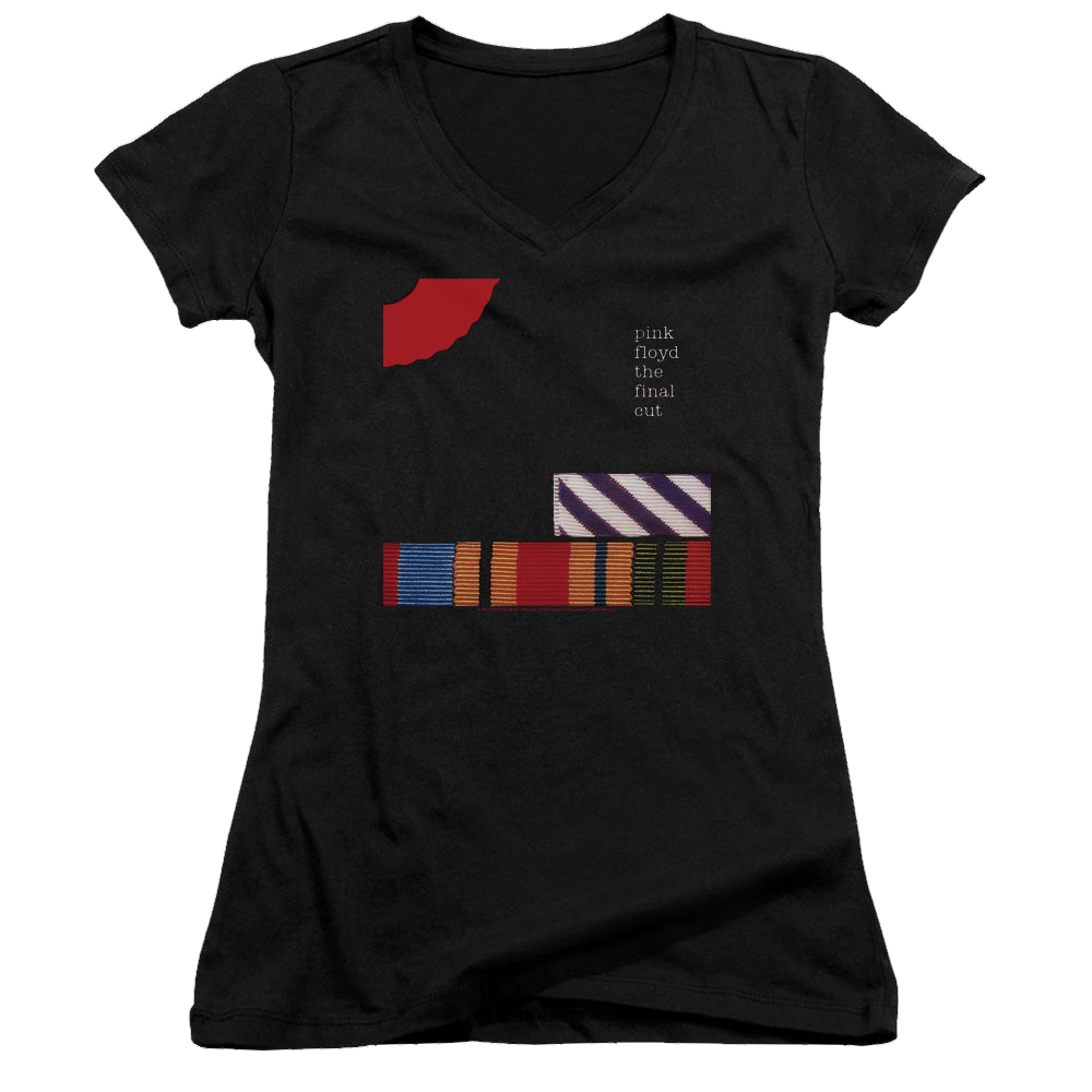Pink Floyd The Final Cut - Juniors V-Neck T-Shirt Juniors V-Neck T-Shirt Pink Floyd   