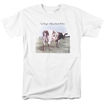 White men's regular fit t-shirt with Pink Floyd Atom Heart Mother graphic