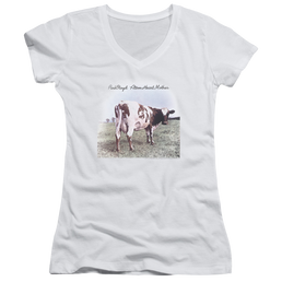 Pink Floyd Atom Heart Mother - Juniors V-Neck T-Shirt Juniors V-Neck T-Shirt Pink Floyd   