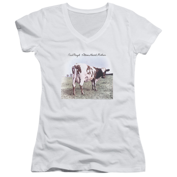 Pink Floyd Atom Heart Mother - Juniors V-Neck T-Shirt Juniors V-Neck T-Shirt Pink Floyd   