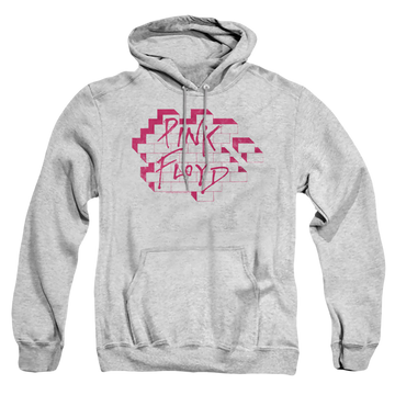 Athletic heather pullover hoodie with Roger Waters Wall Logo graphic