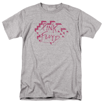 Athletic heather men's regular fit t-shirt with Roger Waters Wall Logo graphic