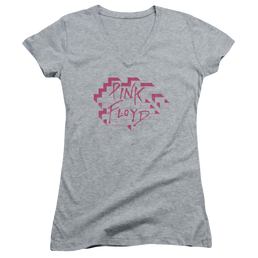 Roger Waters Wall Logo - Juniors V-Neck T-Shirt Juniors V-Neck T-Shirt Roger Waters   