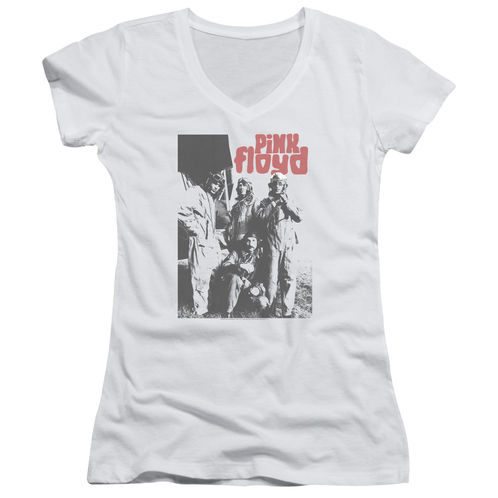 Pink Floyd Point Me At The Sky - Juniors V-Neck T-Shirt Juniors V-Neck T-Shirt Pink Floyd   