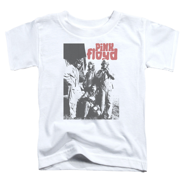 White toddler t-shirt with Pink Floyd Point Me At The Sky graphic