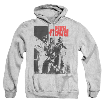 Athletic heather pullover hoodie with Pink Floyd Point Me At The Sky graphic