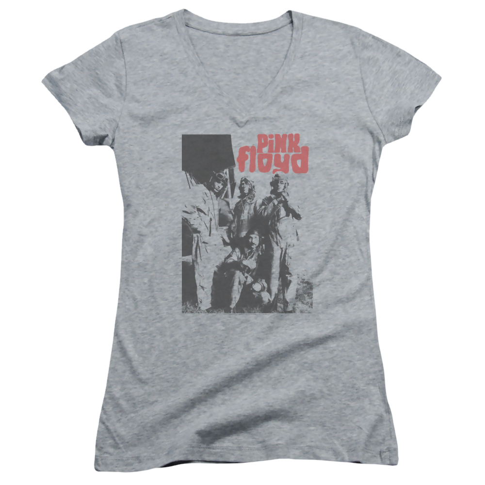 Pink Floyd Point Me At The Sky - Juniors V-Neck T-Shirt Juniors V-Neck T-Shirt Pink Floyd   