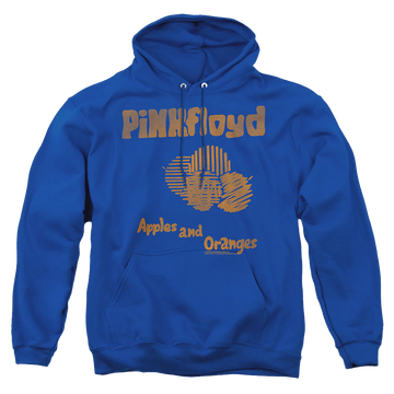 Royal pullover hoodie with Pink Floyd Apples And Oranges graphic