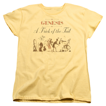 Banana women's t-shirt with Genesis Trick Of The Tail graphic