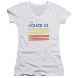 The Police 83 - Juniors V-Neck T-Shirt Juniors V-Neck T-Shirt The Police   