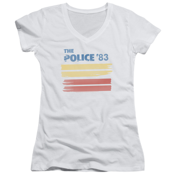 The Police 83 - Juniors V-Neck T-Shirt Juniors V-Neck T-Shirt The Police   