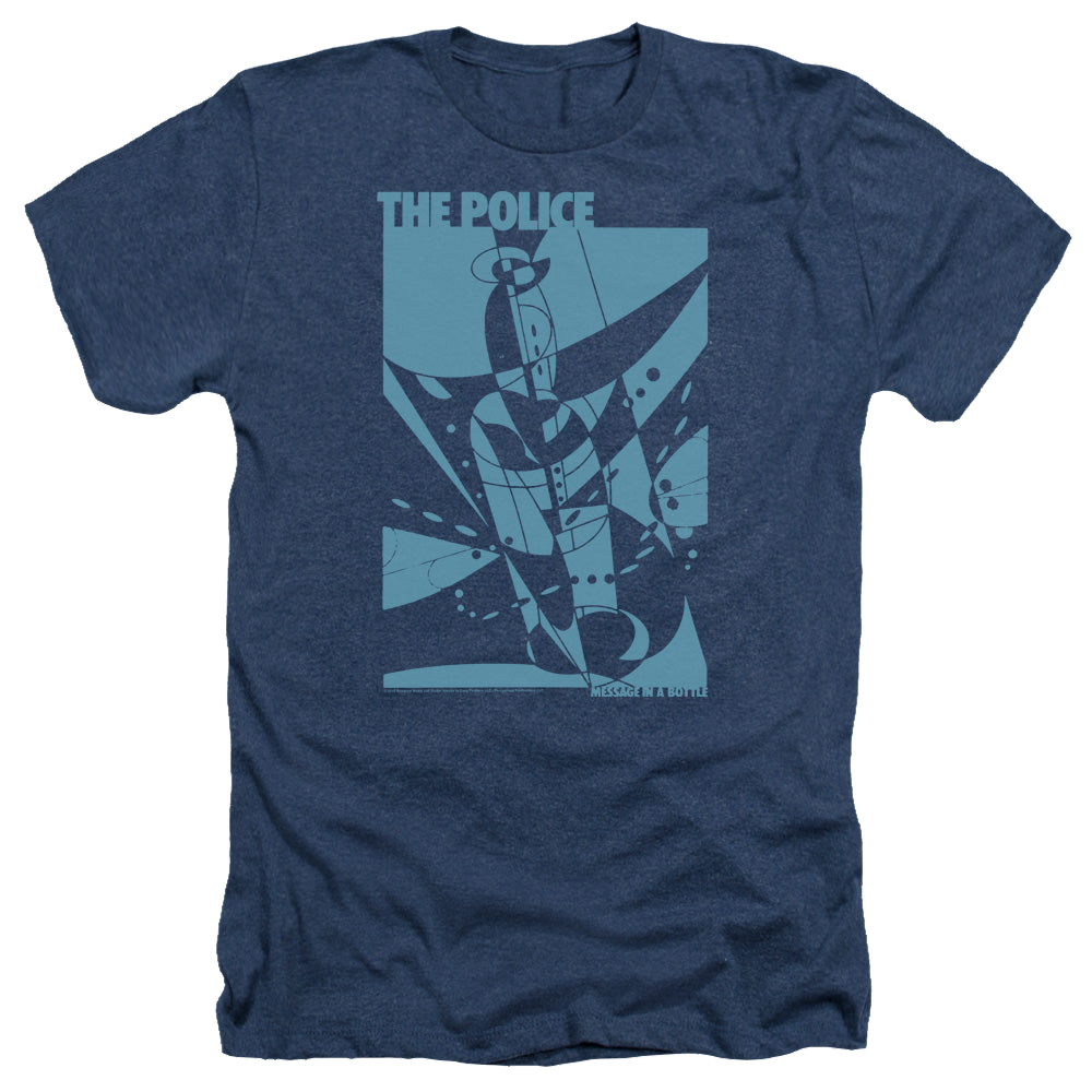 The Police Message In A Bottle - Men's Heather T-Shirt Men's Heather T-Shirt The Police   
