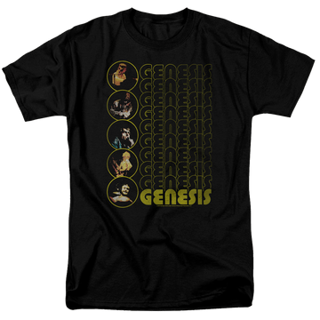 Black men's regular fit t-shirt with Genesis The Carpet Crawlers graphic