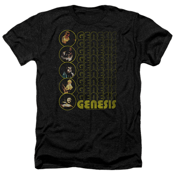 Charcoal men's heather t-shirt with Genesis The Carpet Crawlers graphic