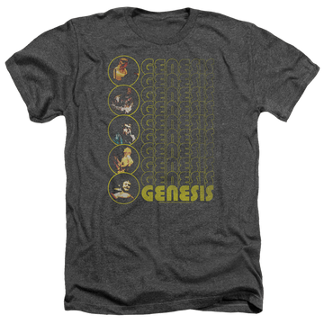 Charcoal men's heather t-shirt with Genesis The Carpet Crawlers graphic