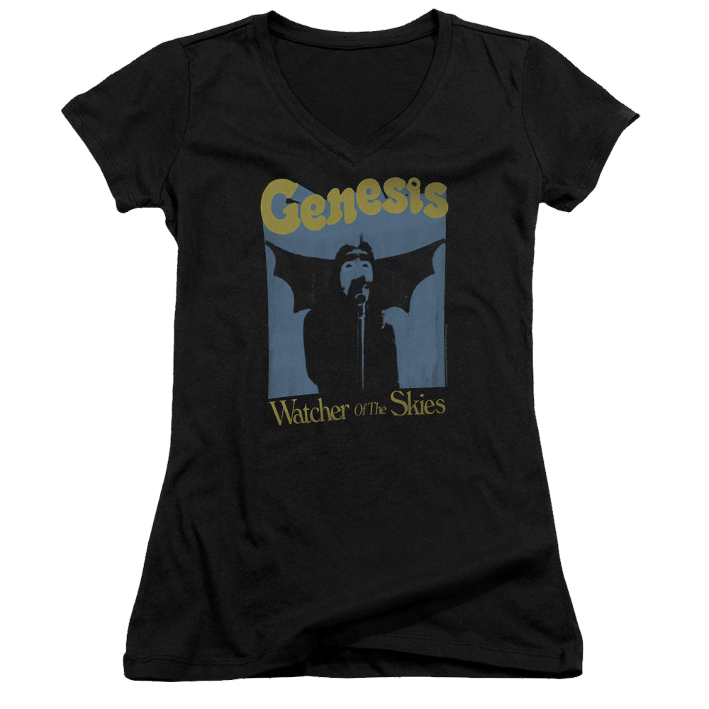 Genesis Watcher Of The Skies - Juniors V-Neck T-Shirt Juniors V-Neck T-Shirt Genesis   