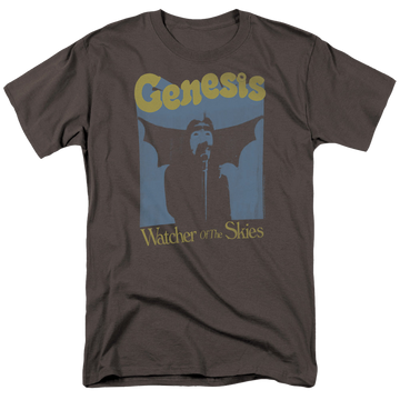 Charcoal men's regular fit t-shirt with Genesis Watcher Of The Skies graphic