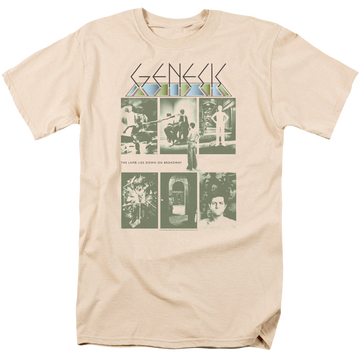 Cream men's regular fit t-shirt with Genesis The Lamb graphic