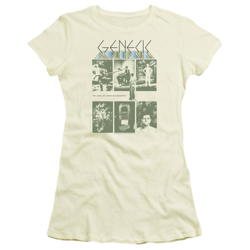 Cream juniors t-shirt with Genesis The Lamb graphic