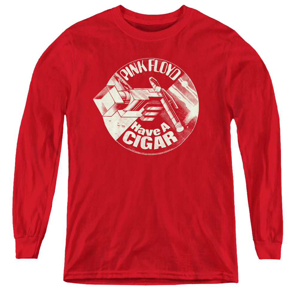 Pink Floyd Just A Cigar - Youth Long Sleeve T-Shirt Youth Long Sleeve T-Shirt Pink Floyd   