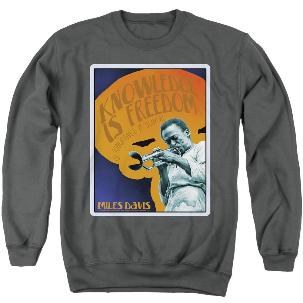 Miles Davis Knowledge And Ignorance - Men's Crewneck Sweatshirt Men's Crewneck Sweatshirt Miles Davis   