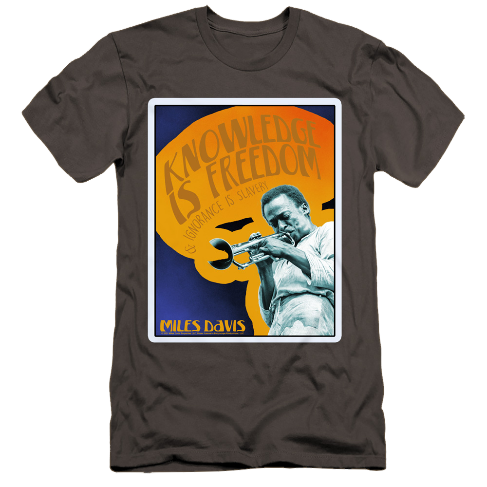 Miles Davis Knowledge And Ignorance - Men's Premium Slim Fit T-Shirt Men's Premium Slim Fit T-Shirt Miles Davis   