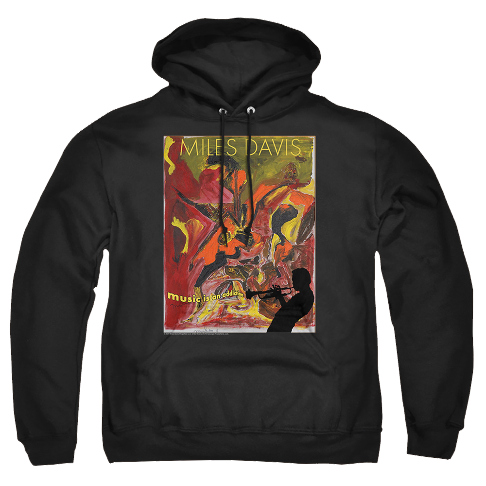 Miles Davis Music Is An Addiction - Pullover Hoodie Pullover Hoodie Miles Davis   